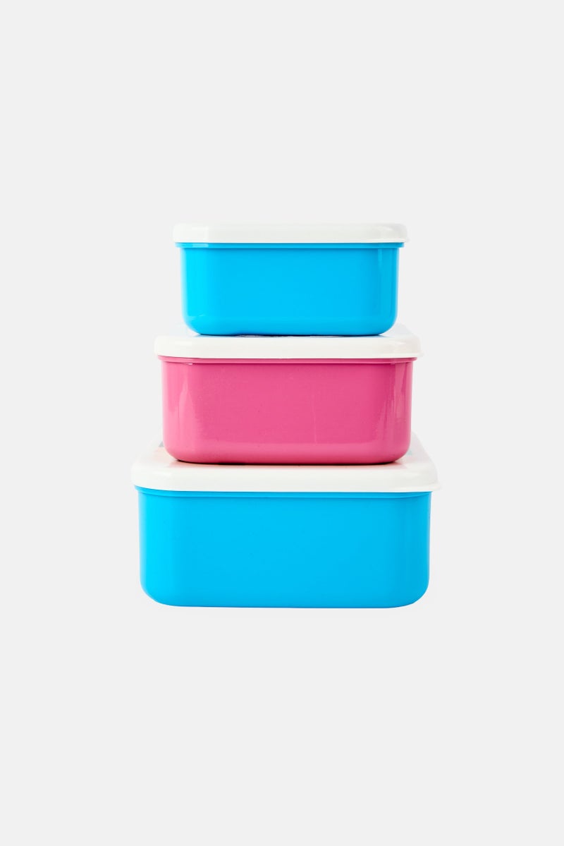 Puckator 3 Piece Lunch boxes Set, Blue - Image 2