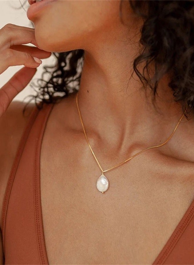 الباروك قلادة اللؤلؤ قلادة قلادة ، المألوف ورائعة قلادة للنساء - Image 1