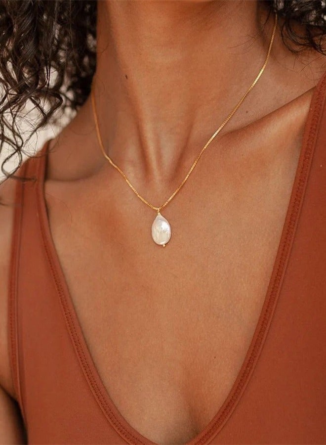 الباروك قلادة اللؤلؤ قلادة قلادة ، المألوف ورائعة قلادة للنساء - Image 2