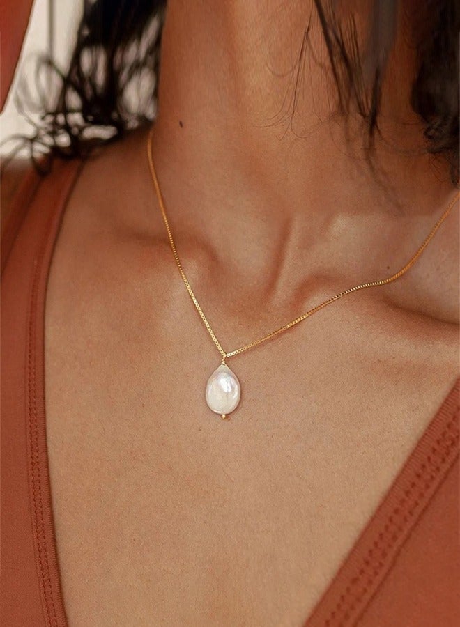 الباروك قلادة اللؤلؤ قلادة قلادة ، المألوف ورائعة قلادة للنساء - Image 4