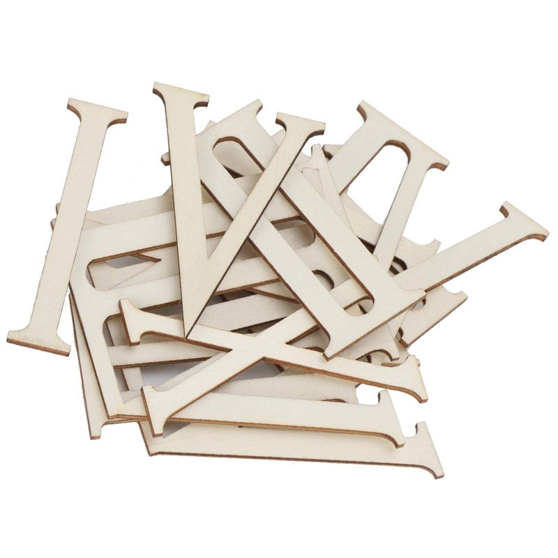 Hand Made Wooden Roman Numerals Clock Kit 12Pcs DIY Numbers - Image 4