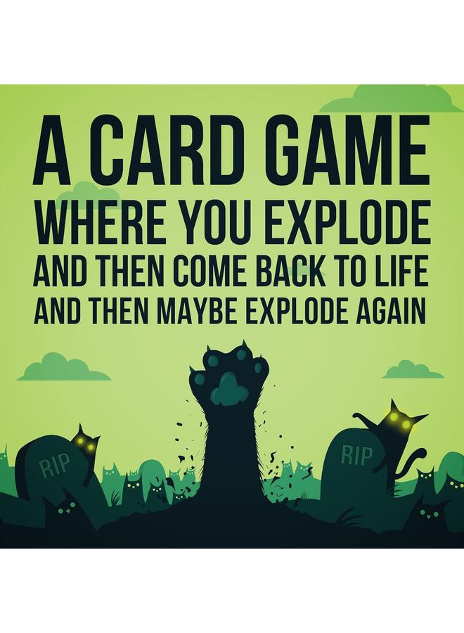 Bluejw Exploding Kittens Presents Zombie Kittens Fun Family Card Games For Adults Teens And Kids For Night Entertainment 2 To 5 Players Ages 7 And UP 61 Cards - Image 3
