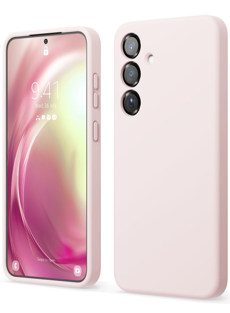 Elago Liquid Silicone for Samsung Galaxy S25 PLUS Case Cover Full Body Screen Camera Protective, Shockproof, Slim, Anti-Scratch Soft Microfiber Lining - Lovely Pink - Image 1
