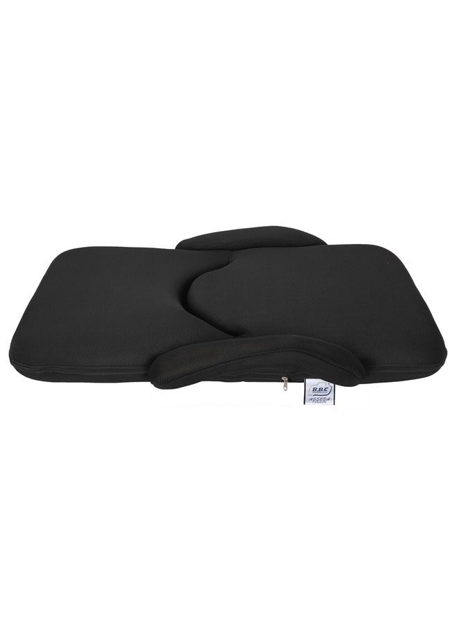 كرسي أرضي بذراعين للتخييم والرحلات اسفنج مبطن  مع ظهر قابل للتعديل ( قد يختلف الوان) - Image 3