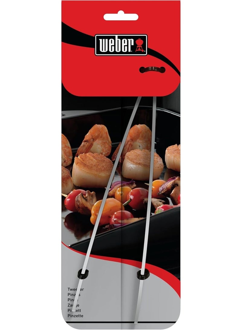 Weber Plancha Tweezers 30cm - Durable Metal Tweezers for Cooking on Flat Surfaces with Textured Tips for Precision Gripping | Premium Grilling accessory - Image 2