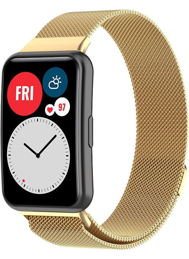 SHOPI - Replacement Milanese Band compatible with Huawei Fit Watch, stainless steel strap - Image 1