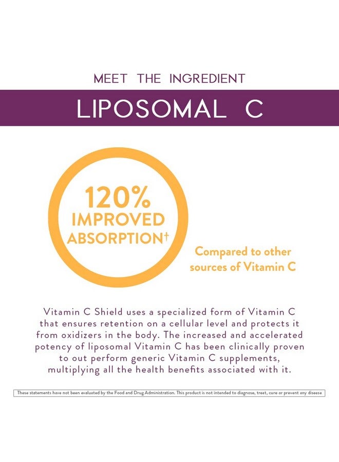 Body Kitchen فيتامين سي ليبوسومال شيلد 1000 مجم من بيورواي سي عالي الامتصاص غير معدّل وراثيًا يدعم صحة المناعة والفعالية الخلوية كبسولات نباتية 60 كبسولة - Image 4