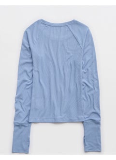 Aerie OFFLINE By Aerie Thumbs Up Ribbed T-Shirt  - Image 2