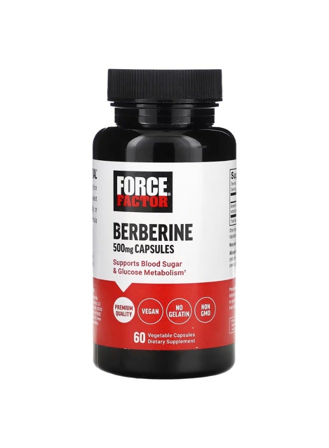 Force Factor Berberine , 500 mg , 60 Vegetable Capsules - Image 1