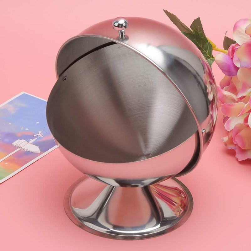 aqxreight Stainless Steel Seasoning Jar Box with Swivel Cover for Kitchen Condiments - Image 2