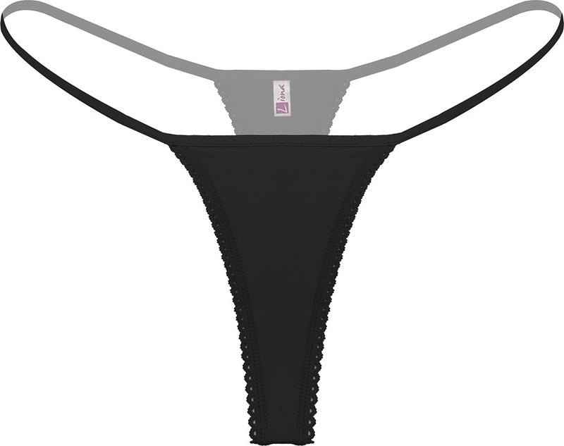 Liona Women Fantasy Underwear Black Fantasy Thong G String  - Image 1