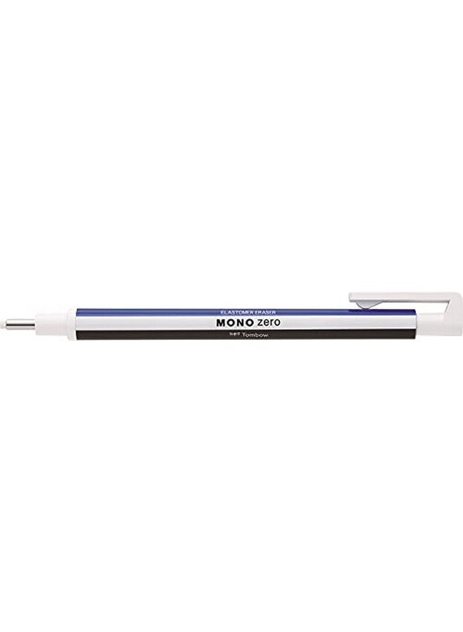 Tombow Zero Pen Type Eraser Round Shape 2.3 mm Tip Mono-Shade with Extra Refill Pack (White) - Image 2