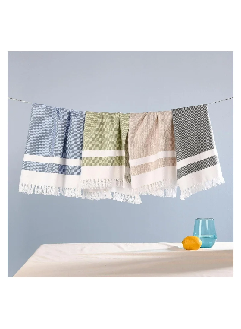 Folkulture Cotton Kitchen Towels Or Dish Towels, Set Of 2 Tea Towels Or Dishcloths, 16X26 Inches, 100% Cotton, Blue
