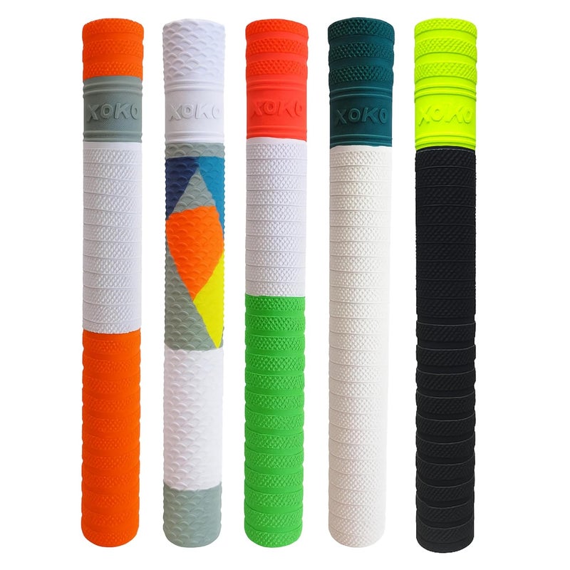 Premium Cricket Bat Grip | Anti-Slip Rubber Handle | Ultra Tacky Surface | Pack of 5 | High-Performance Grip for Better Control