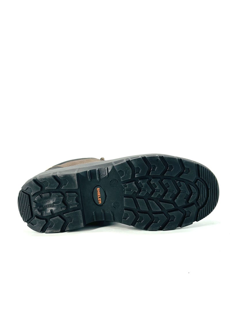 Shield DELTA ST SBP SRC Men’s Brown Safety Shoes | Steel Toe, Steel Plate, Slip-Resistant PU Outsole - Image 4