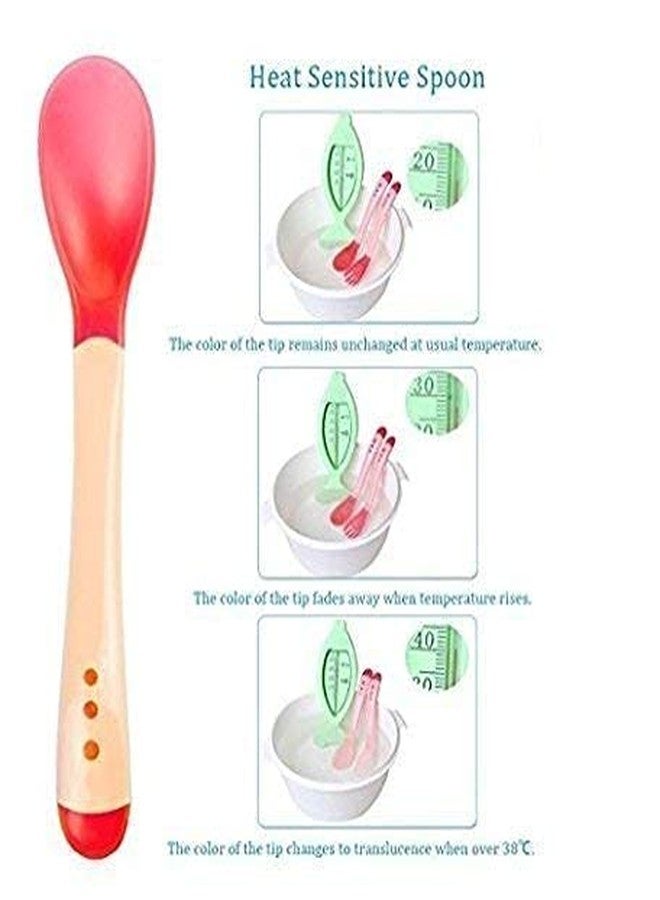 Lappu Silicone Baby Fruit Nibbler And Food Feeder For 6 To 12 Months Baby Bpa Free With Baby 2 Pcs Hot Sensitive Spoon (Combo Saver) (Multi1) - Image 5