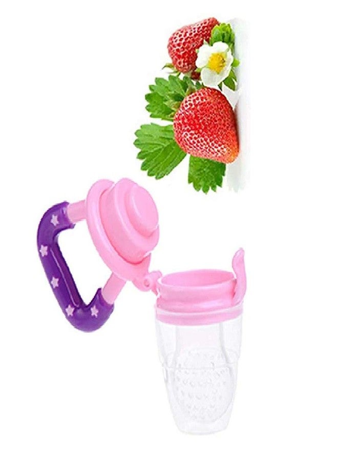 Lappu Silicone Baby Fruit Nibbler And Food Feeder For 6 To 12 Months Baby Bpa Free With Baby 2 Pcs Hot Sensitive Spoon (Combo Saver) (Multi1) - Image 3