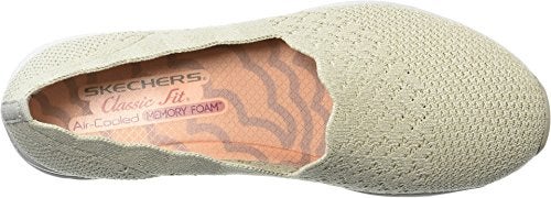 Skechers womens Seager - Stat Scalloped Collar, Engineered Skech-knit Slip-on Classic Fit Loafer, Natural, 6.5 US - Image 3
