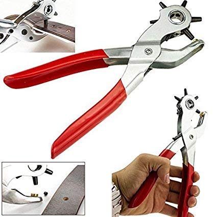 JOFIX Stainless Steel Punch Pliers Repair Tool For Leather Strap With Multiple Hole Professional Heavy Duty Hole Puncher Tool Easily Punches Perfect Round Holes - Image 4
