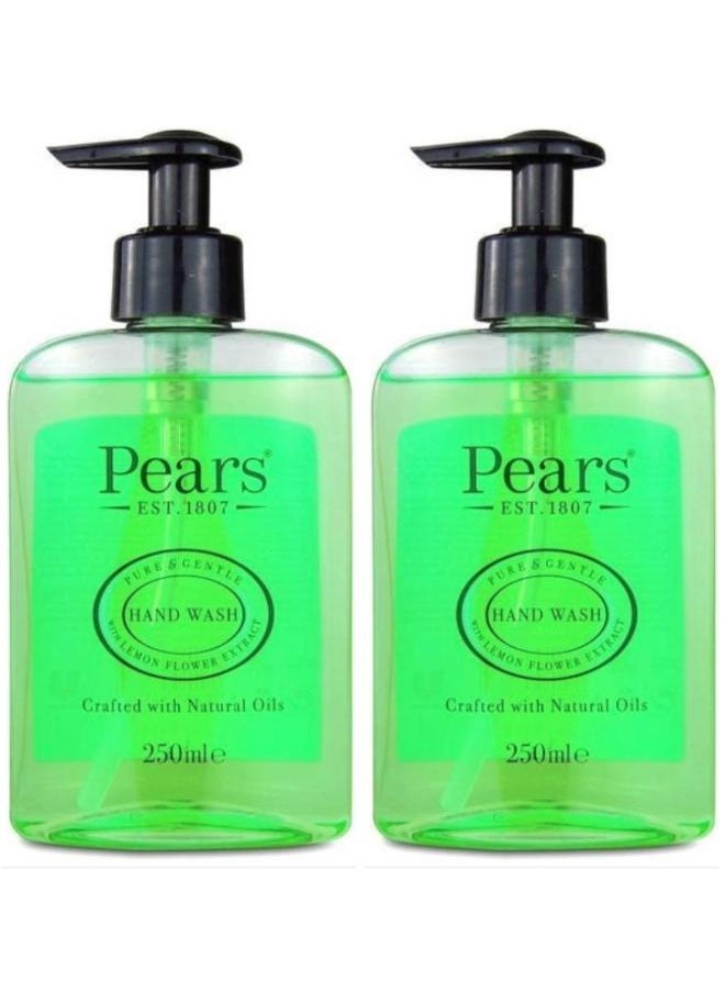 Pears 2 Pcs Pears Hand Wash With Lemon Flower Extract 250 ml  - Image 1