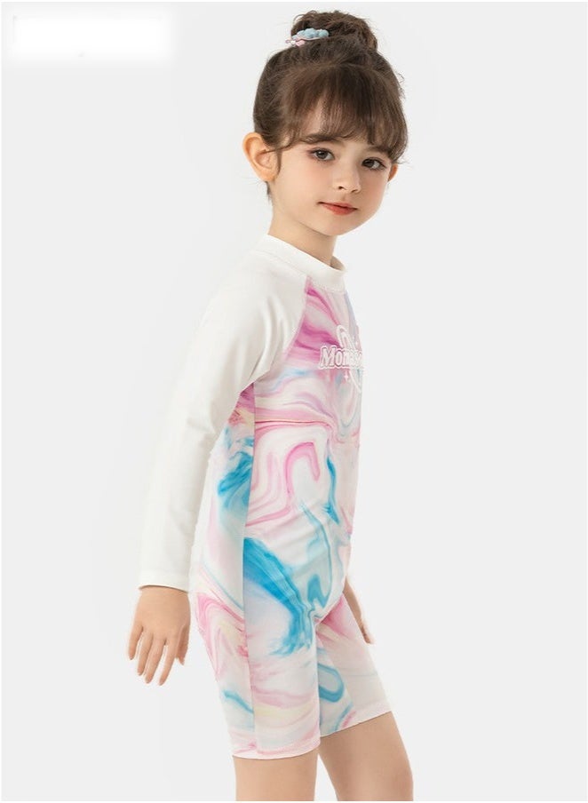 Generic Girls one piece Swimming Wear With Swim Cap Suit for Toddler/Junior/Youth Aged 2-12 Years girls，No formaldehyde, bleach, and fluorescent agen  - Image 2