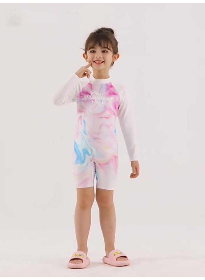 Generic Girls one piece Swimming Wear With Swim Cap Suit for Toddler/Junior/Youth Aged 2-12 Years girls，No formaldehyde, bleach, and fluorescent agen  - Image 5