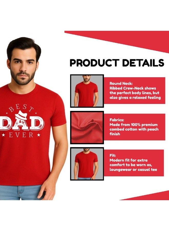 PRINTSHOP4ME Father’s Day Special Men’s T-Shirt–Cotton,Breathable, Round Neck,Short Sleeve  - Image 3