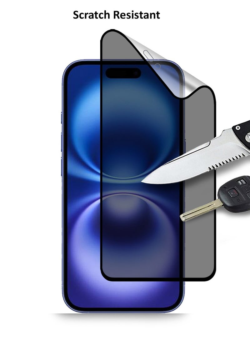 S-TOP حماية شاشة خصوصية سيراميك مات كاملة التغطية لجهاز آبل آيفون 16 - مضادة للانفجار، مضادة للفقاعات، مضادة لبصمات الأصابع - Image 2