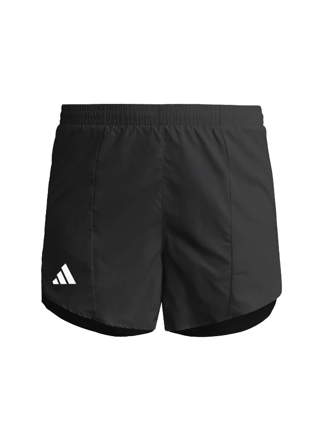 اديداس Adidas Adizero E Short Black Running Shorts For Women XS