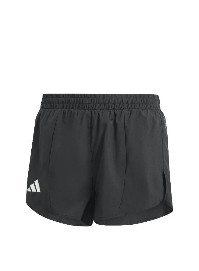 اديداس Adidas Adizero E Short Black Running Shorts For Women XS