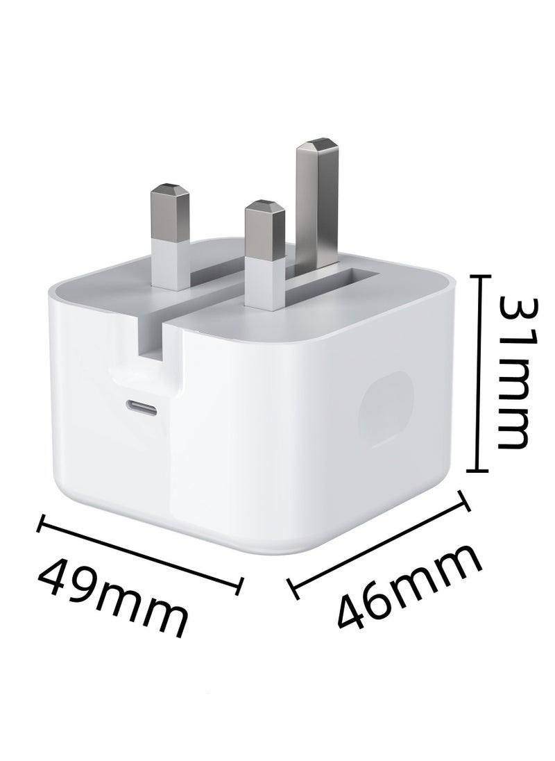 Jomo Store - iPhone 20W Fast Charger – USB-C Wall Charger Compatible with iPhone 16/15/14/13/12/11/SE/XR/XS/X/Pro & Pro Max, iPad – PD Quick Charging Adapter for Apple Devices - Image 1