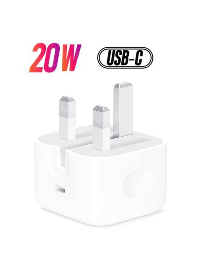 جومو ستور شاحن سريع بقدرة 20 واط بمنفذ USB-C بتقنية PD للآيفون – محول طاقة عالمي للسفر متوافق مع iPhone 17/16/15/14/13/12 (جميع الموديلات)، Galaxy S25U/S24U، Pixel، iPad Pro والمزيد - Image 1