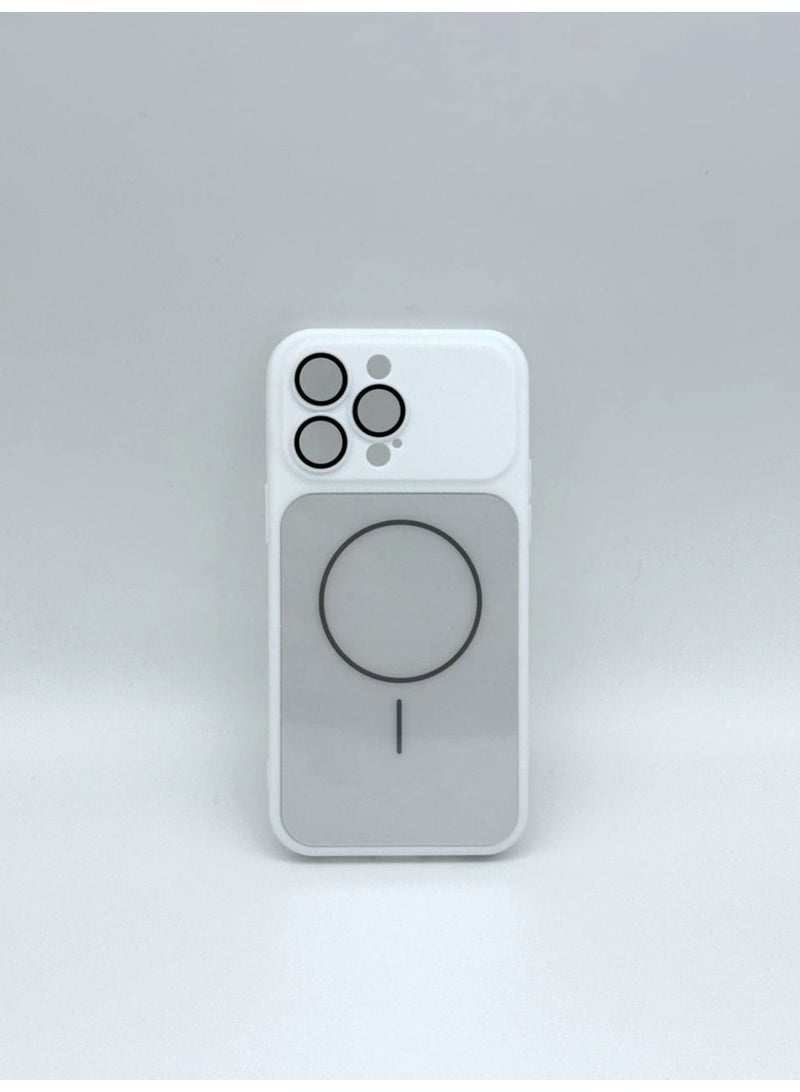 general Premium Skin Feel MagSafe Compatible Case for iPhone 16 Pro Max – Ultra-Slim Shockproof Matte Finish Cover with Built-in Camera Lens Protection (White) - Image 1