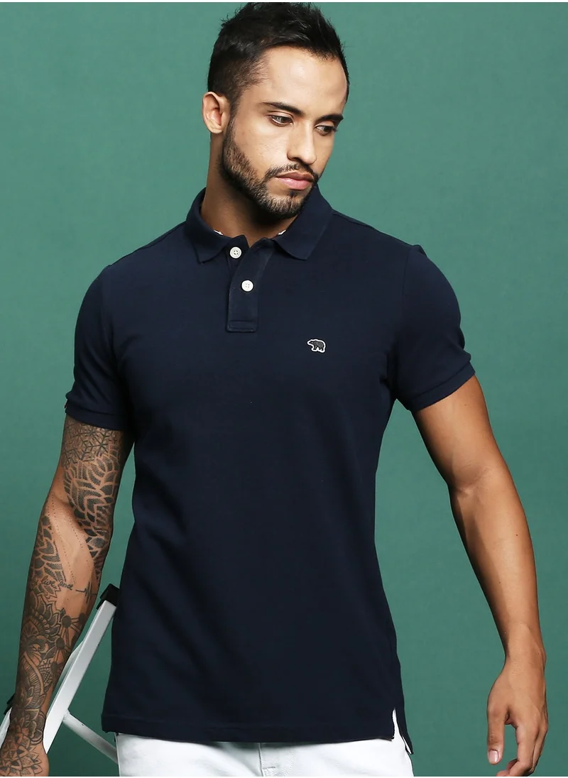 THE BEAR HOUSE Men’s Polo T-Shirt – Soft, Breathable Cotton, Classic Fit for Comfort, Stylish Casual Shirt for Everyday Wear, Summer, and Outdoor Activities