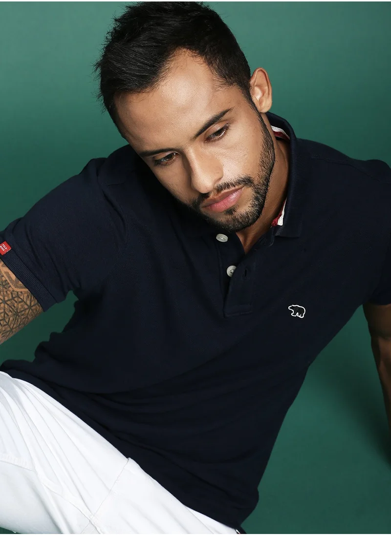 THE BEAR HOUSE Men’s Polo T-Shirt – Soft, Breathable Cotton, Classic Fit for Comfort, Stylish Casual Shirt for Everyday Wear, Summer, and Outdoor Activities
