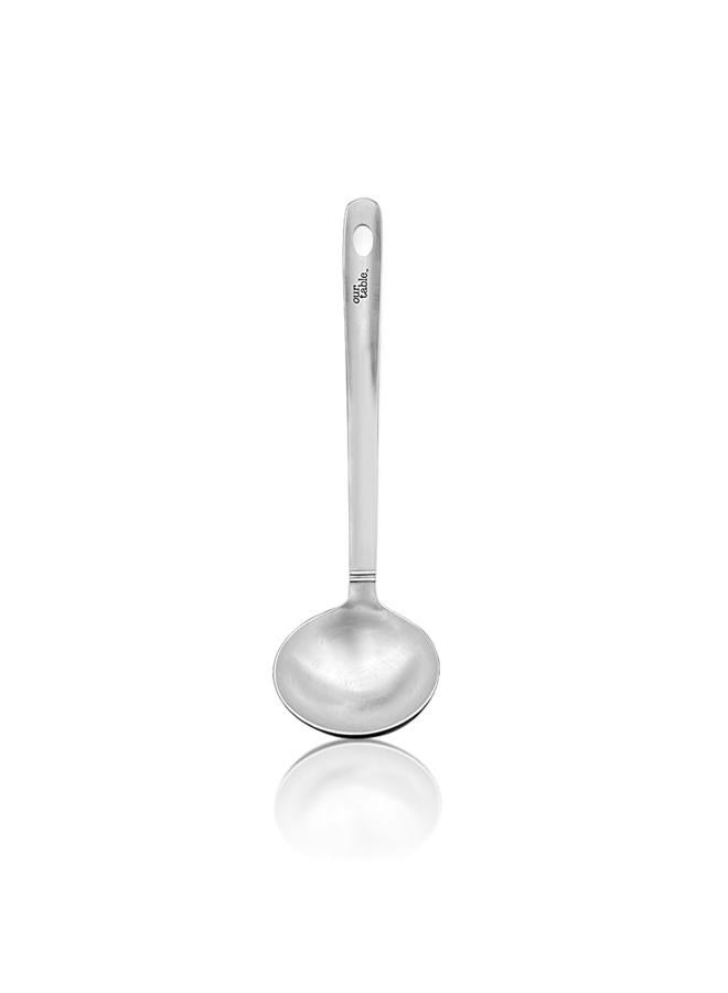 Haokithcun Stainless Steel Kitchen Ladle, Heavy Duty One-Piece Construction Cooking Ladle, Punch Soup and Stew Serving Ladles Scoop - Image 1