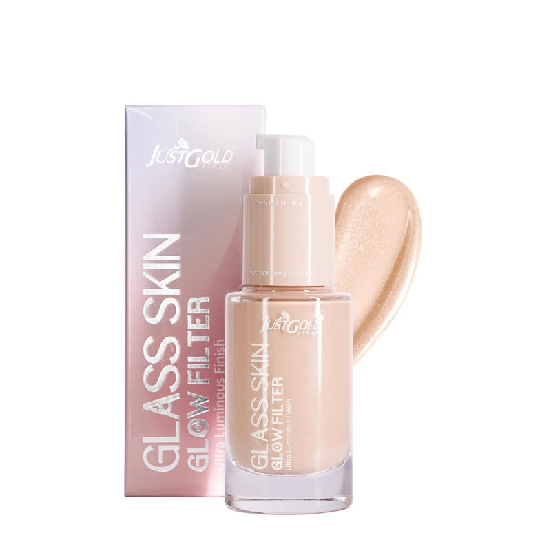 JUST GOLD Justgold Glas skin Glow Filter Ultra Luminous Finish Enriched with Vitamin E Milky 101 30 ML  - Image 1