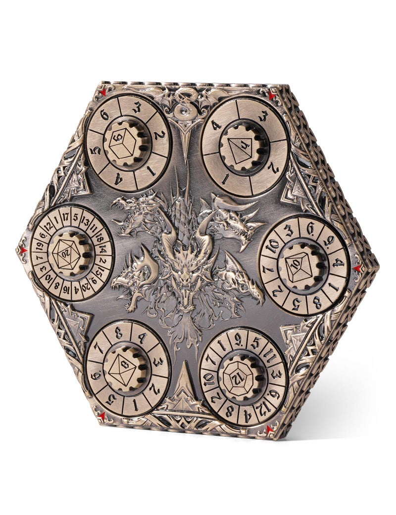 Banloga D&D Dice Set,7PCS Metal Dice for Dungeons and Dragons,Mini Dice Set with Pocket Watch Case,Role Playing Board Games Accessories (Dragon, Bronze-S) - Image 1
