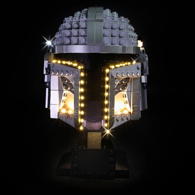 flashebrick طقم إضاءة LED لخوذة ليغو مانديالوريان 75328 متوافق مع مجموعة بناء ستار وورز - Image 3