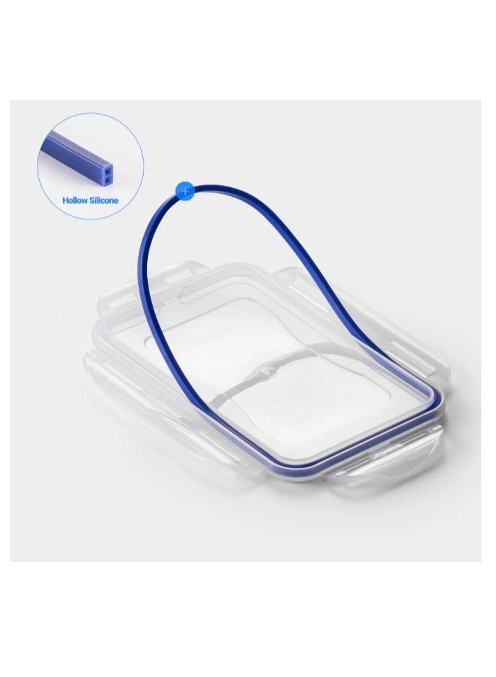 LocknLock 600ml Square  Airtight Food Storage PACK OF 3 - BPA-Free, Microwave, Freezer, and Dishwasher Safe - Image 2