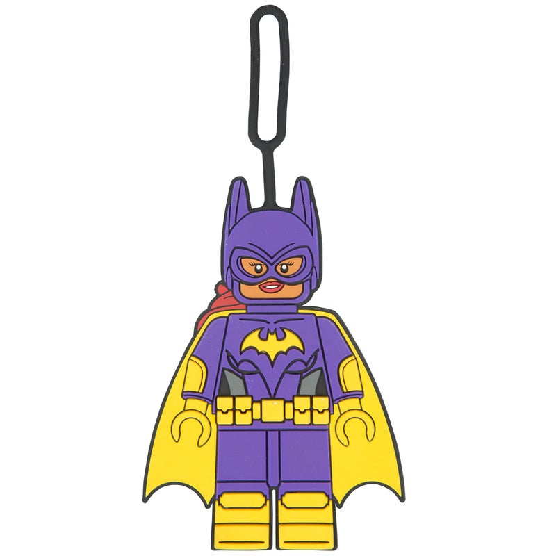 Lego Batman Movie Batgirl Silicone Luggage Bag Tag for Travel, Gym, School, or Backpack - Image 1