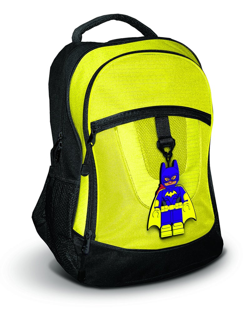 Lego Batman Movie Batgirl Silicone Luggage Bag Tag for Travel, Gym, School, or Backpack - Image 4