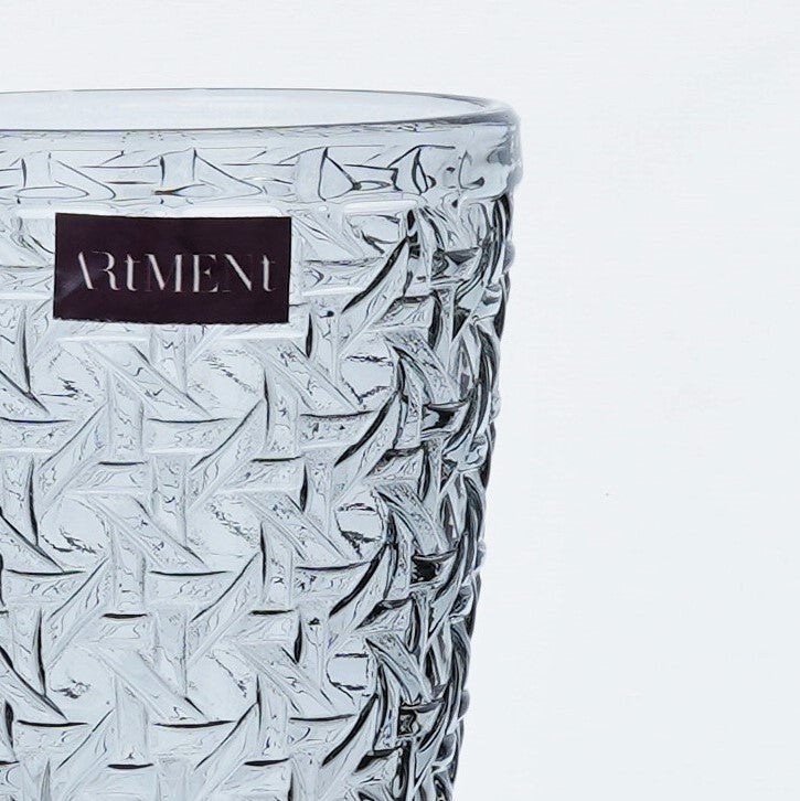 Artment Criss-Cross Impressions Tumbler Glasses Set of 4 - Image 3