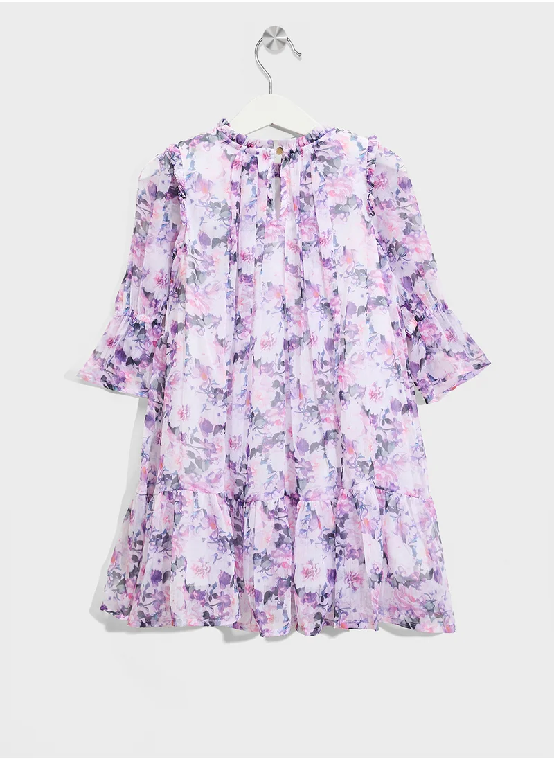 ريبلز مع نمشي Girls Mesh Dress