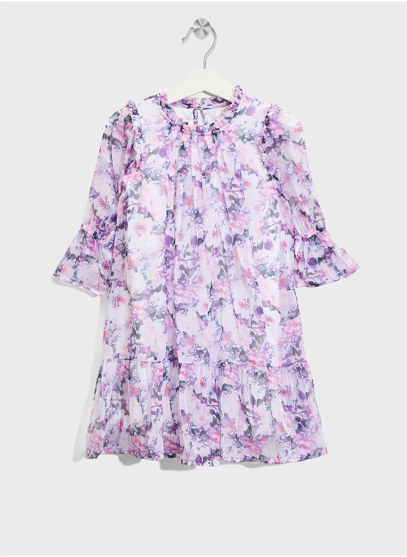 ريبلز مع نمشي Girls Mesh Dress