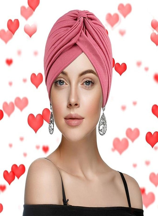 PAROPKAR Men's & Women's Pleated Head Wrap Knit Bonnet Turban/Pleated Stretchable Polyester Women�s Turban Head Cover/Sun Cap Pagri (Black) - Image 5