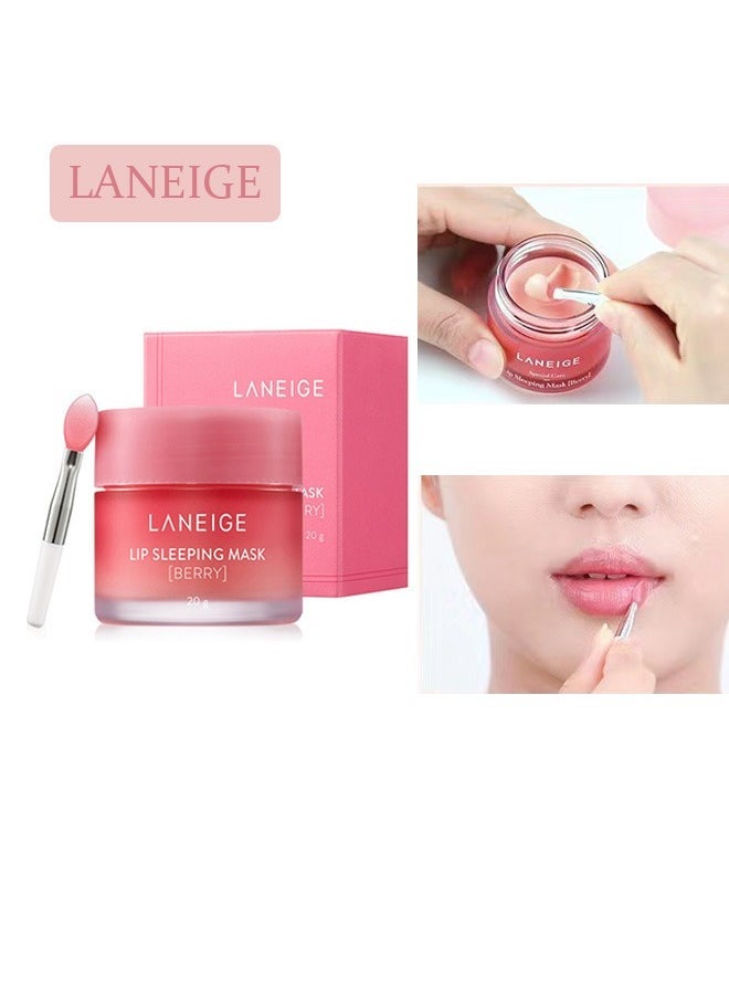 LANEIGE قناع النوم للشفاه، قناع مرطب للشفاه الكوري الأصلي لتهدئة وترطيب | إزالة الجلد الجاف من الشفاه - Image 1