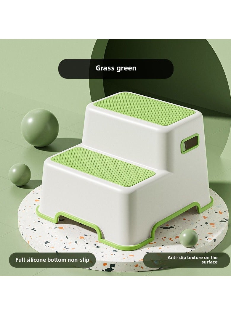 ORiTi مسند قدم للحمام للأطفال، مسند غير قابل للانزلاق لغسل اليدين، مسند قدم بساط بيانو، مسند بلاستيكي سميك للاستخدام المنزلي - أخضر - Image 1