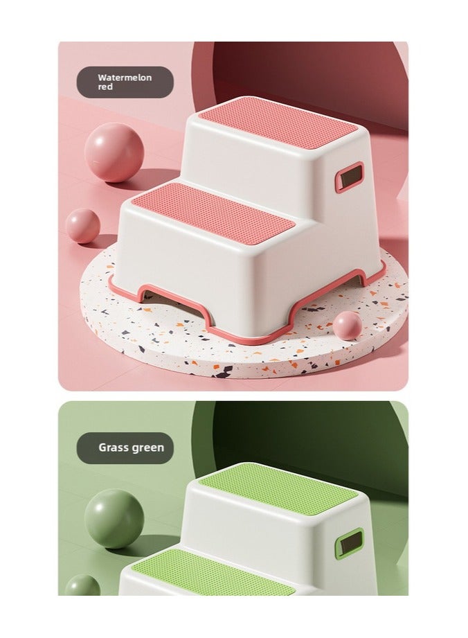 ORiTi مسند قدم للحمام للأطفال، مسند غير قابل للانزلاق لغسل اليدين، مسند قدم بساط بيانو، مسند بلاستيكي سميك للاستخدام المنزلي - أخضر - Image 2