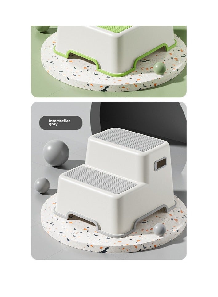 ORiTi مسند قدم للحمام للأطفال، مسند غير قابل للانزلاق لغسل اليدين، مسند قدم بساط بيانو، مسند بلاستيكي سميك للاستخدام المنزلي - أخضر - Image 4